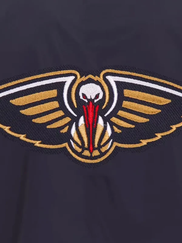 New Orleans Pelicans Nylon Navy Bomber Lightweight Jacket