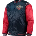New Orleans Pelicans The Enforcer Navy-Red Satin Jacket