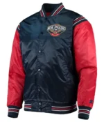 New Orleans Pelicans The Enforcer Navy-Red Satin Jacket