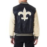 New Orleans Saints Applique Satin Jacket