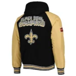 New Orleans Saints Black Varsity Hooded Jacket