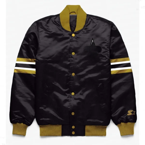 New Orleans Saints Button Down Black Jacket