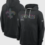 New Orleans Saints Crucial Catch Black Hoodie