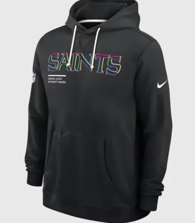 New Orleans Saints Crucial Catch Black Hoodie
