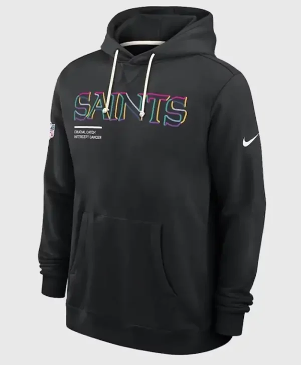 New Orleans Saints Crucial Catch Black Hoodie