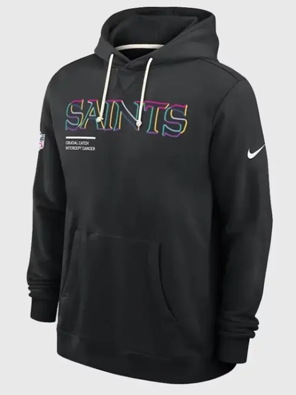 New Orleans Saints Crucial Catch Black Hoodie