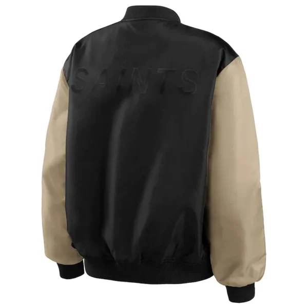 New Orleans Saints Erin Andrews Bomber Satin Jacket