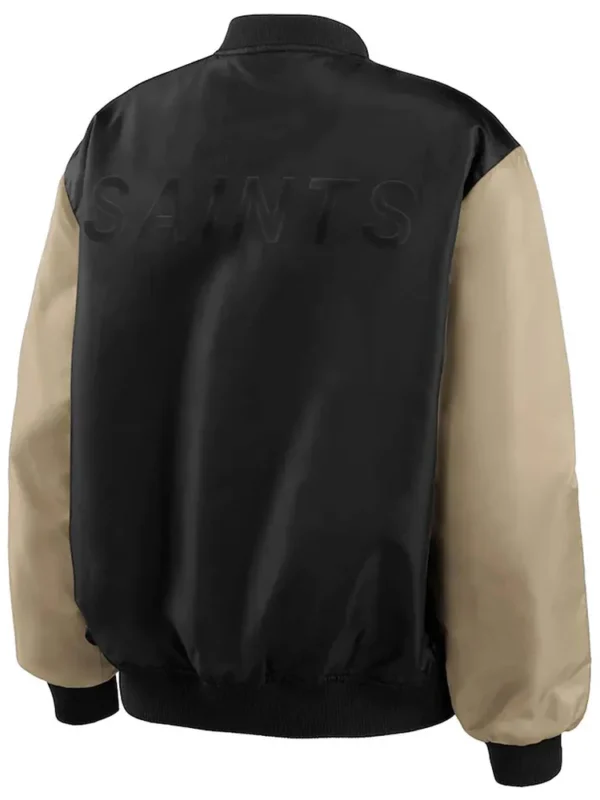 New Orleans Saints Erin Andrews Bomber Satin Jacket