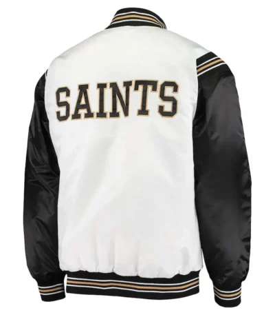 New Orleans Saints Historic Renegade White and Black Jacket