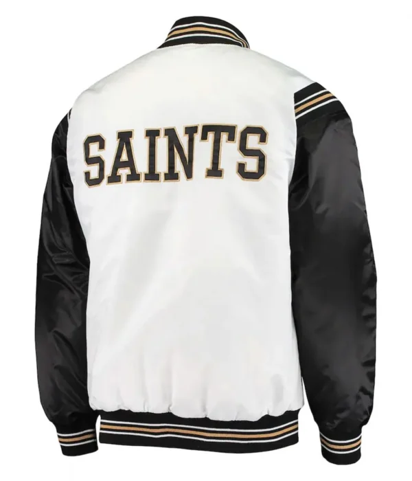 New Orleans Saints Historic Renegade White and Black Jacket