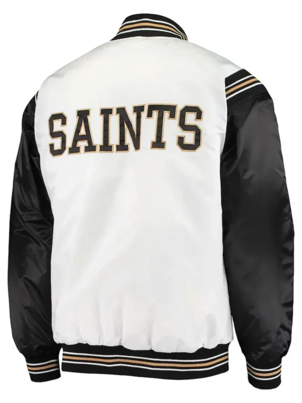 New Orleans Saints Historic Renegade White and Black Jacket