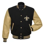 New Orleans Saints Letterman Black-Gold Jacket