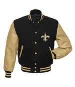 New Orleans Saints Letterman Black-Gold Jacket
