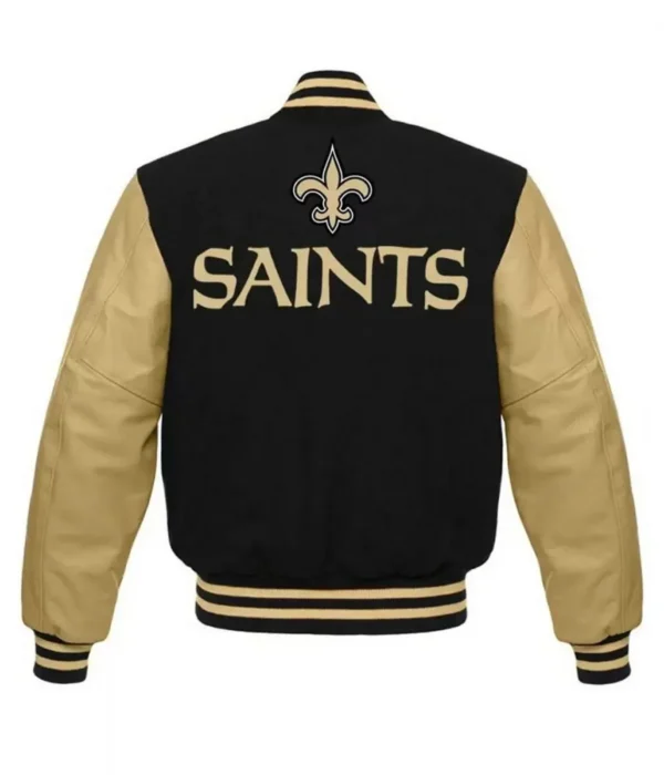 New Orleans Saints Letterman Black-Gold Jacket