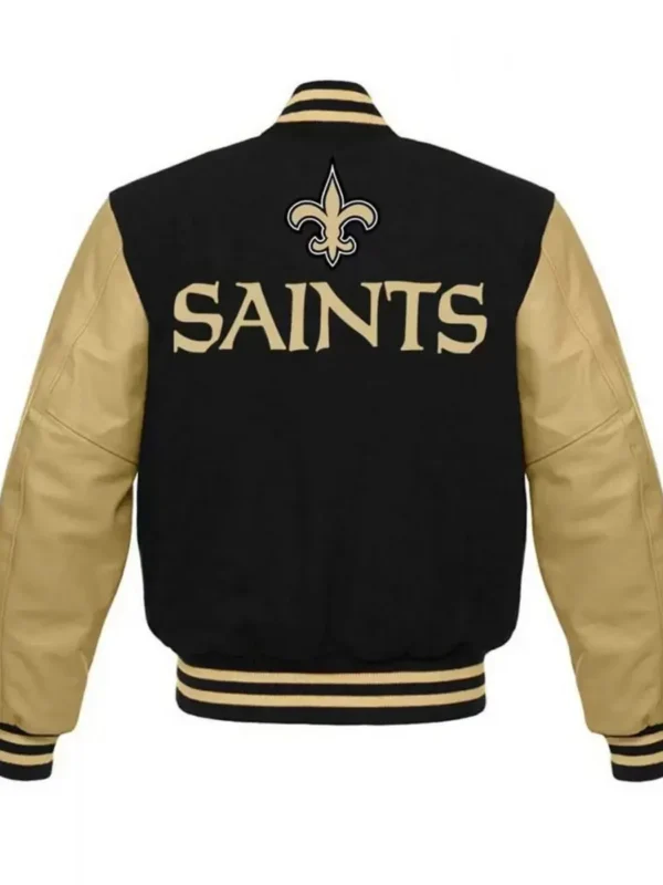 New Orleans Saints Letterman Black-Gold Jacket