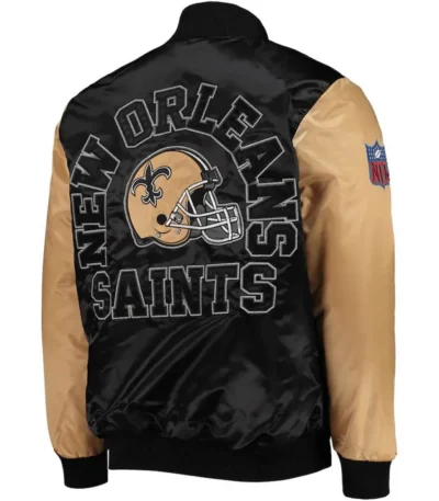 New Orleans Saints Locker Room Throwback Black and Gold Jacket