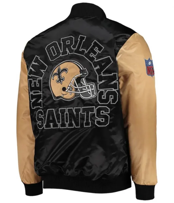 New Orleans Saints Locker Room Throwback Black and Gold Jacket