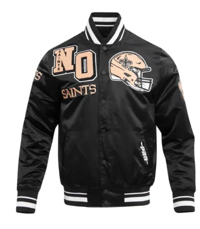 New Orleans Saints Mashup Classic Rib Satin Jacket