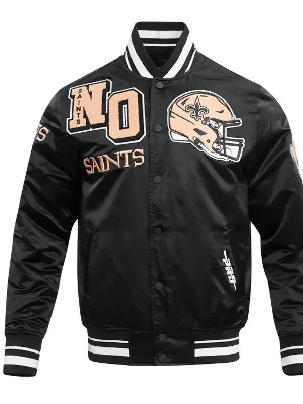 New Orleans Saints Mashup Classic Rib Satin Jacket