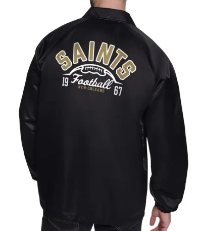 New Orleans Saints Retro Logo Coaches Jacket