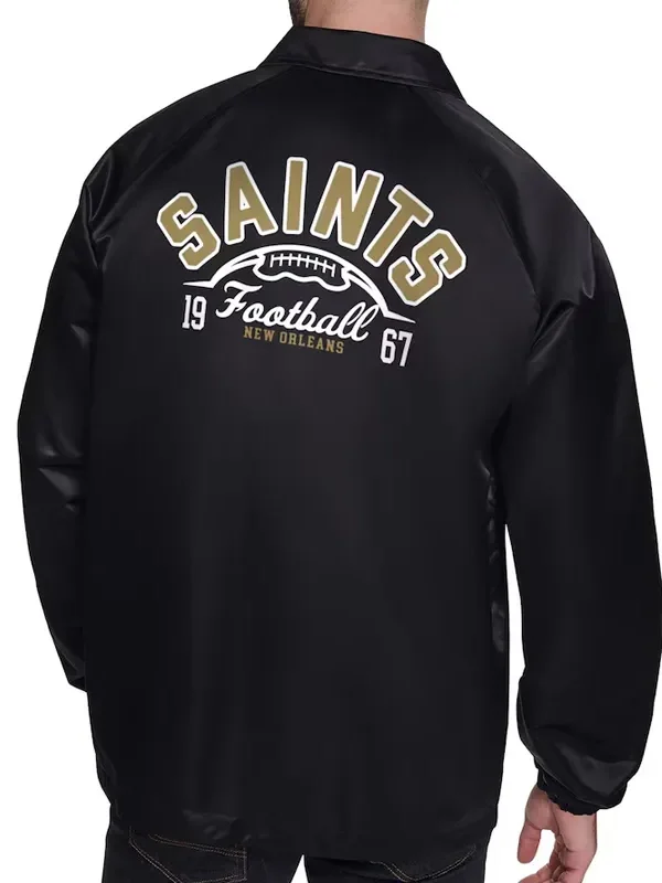 New Orleans Saints Retro Logo Coaches Jacket