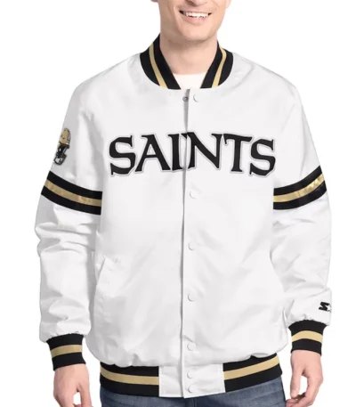 New Orleans Saints Scout Varsity Satin Jacket