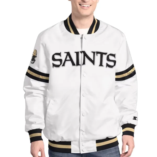 New Orleans Saints Scout Varsity Satin Jacket