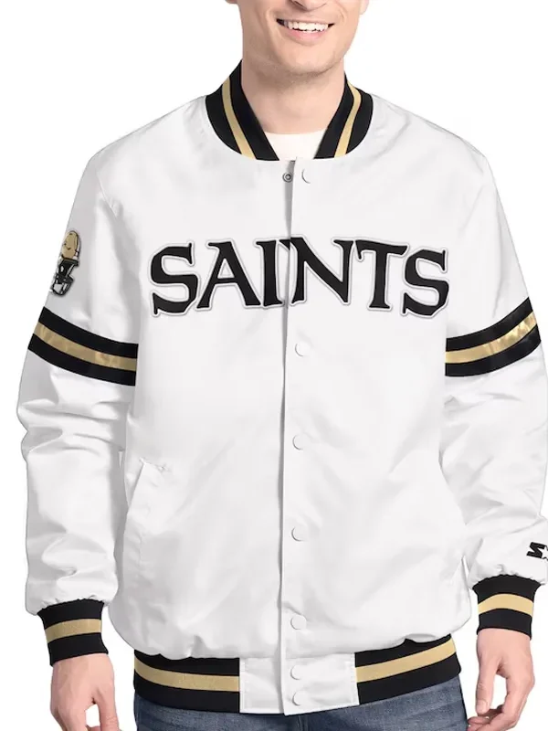 New Orleans Saints Scout Varsity Satin Jacket
