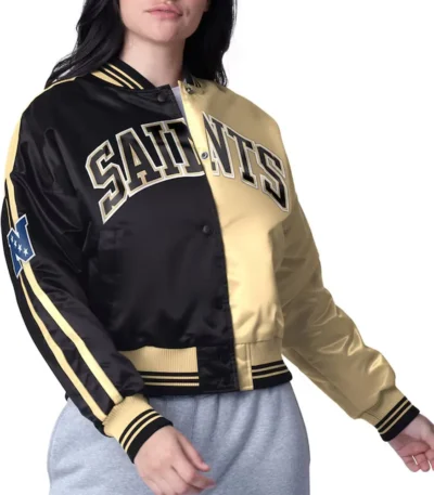 New Orleans Saints Zone Blitz Black-Gold Jacket