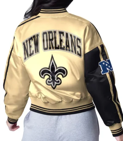New Orleans Saints Zone Blitz Black-Gold Jacket