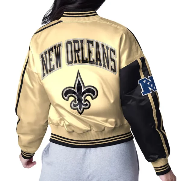 New Orleans Saints Zone Blitz Black-Gold Jacket