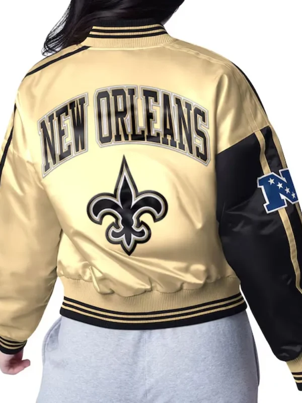 New Orleans Saints Zone Blitz Black-Gold Jacket