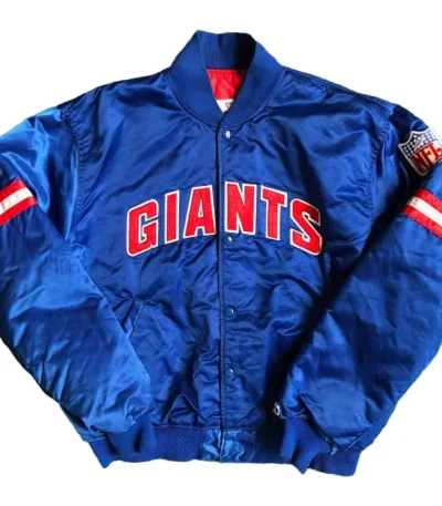 New York Giants 90s Bomber Blue Jacket
