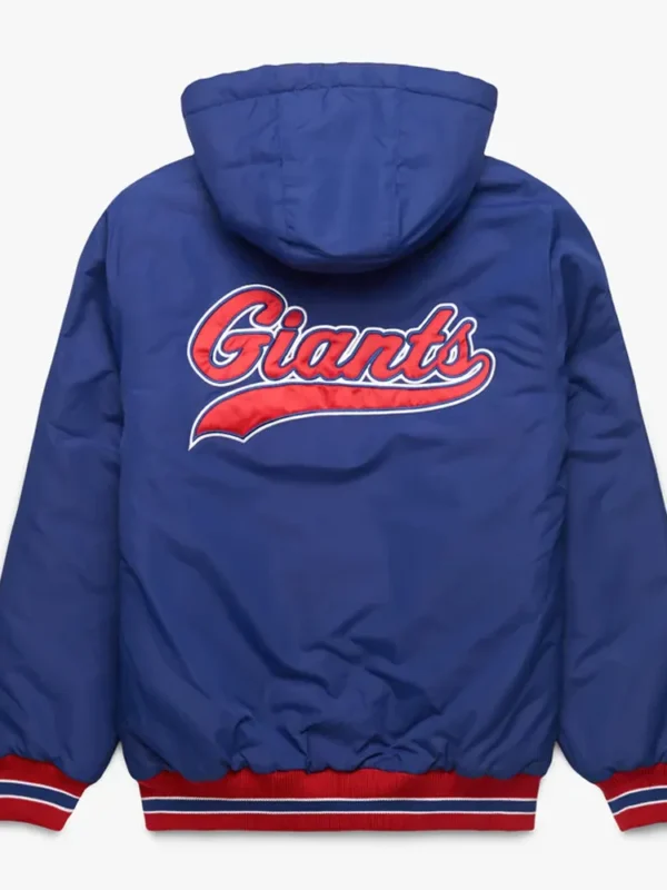 New York Giants Blue Hooded Jacket