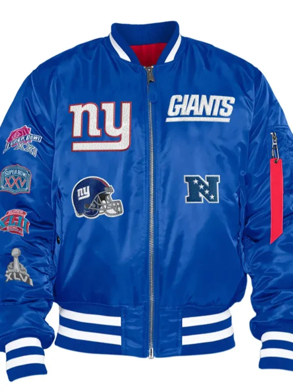 New York Giants Bomber MA-1 Jacket