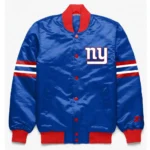 New York Giants Button Down Royal Jacket