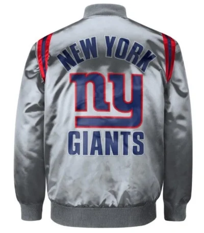 New York Giants Exclusive Gray Satin Jacket