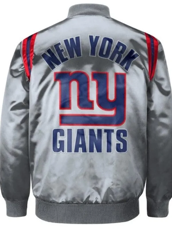New York Giants Exclusive Gray Satin Jacket
