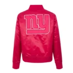 NY Giants Triple Pink Satin Jacket