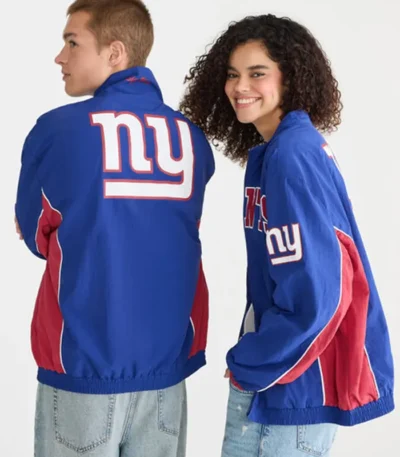 New York Giants Full-Zip Royal Blue Track Jacket