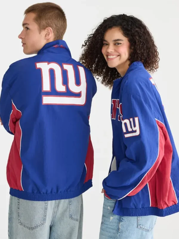 New York Giants Full-Zip Royal Blue Track Jacket