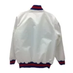 New York Giants Helmet Bomber White Jacket