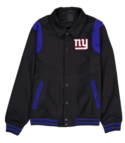 New York Giants Sport Night Teddy Varsity Jacket