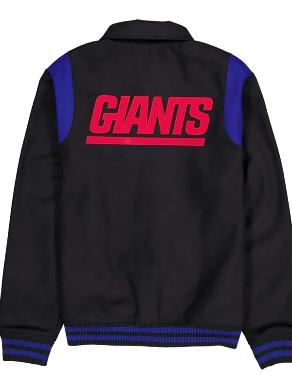 New York Giants Sport Night Teddy Varsity Jacket