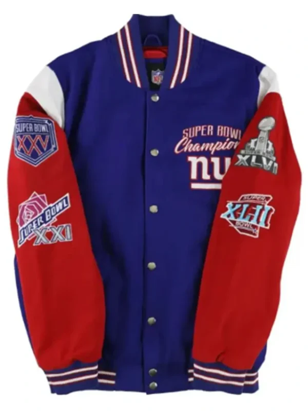 New York Giants Super Bowl Varsity Jacket