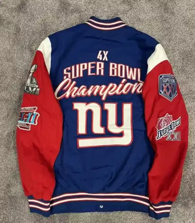 New York Giants Super Bowl Varsity Jacket