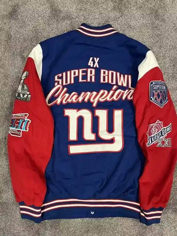 New York Giants Super Bowl Varsity Jacket