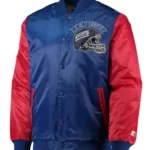 New York Giants Throwback Locker Room Satin Jacket