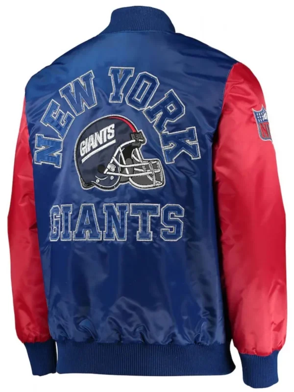 New York Giants Throwback Locker Room Satin Jacket