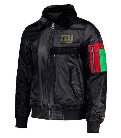 New York Giants Ty Mopkins Black Jacket